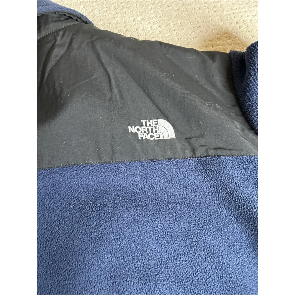 The Northface polartec zip up fleece jacket size 2XL Navy/Black‎